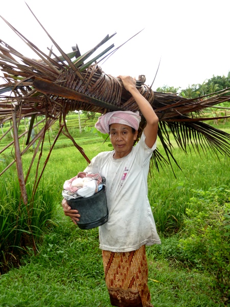 A local woman at Yeh Pulu, near Bedulu, Bali. A local woman at Yeh Pulu, near Bedulu, Bali.