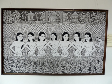 Seven bathing angels at the Agung Rai Museum of Art, Ubud, Bali. Seven bathing angels at the Agung Rai Museum of Art, Ubud, Bali.