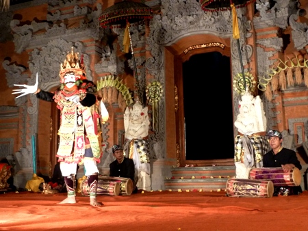 The Jauk Dance at the Ubud Palace, Ubud, Bali.
