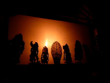 Wayang Kulit shadow puppets, Ubud, Bali. Wayang Kulit shadow puppets, Ubud, Bali.