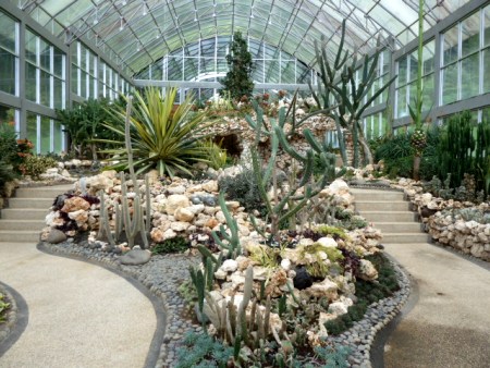The cactus room in the Bali Botanical Gardens in Candikuning, Bali.