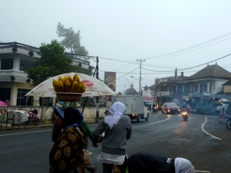 Hustling corn in front of the market at Candikuning, Bali. Hustling corn in front of the market at Candikuning, Bali.