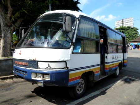 A funny little bus in Denpasar, Bali. A funny little bus in Denpasar, Bali.