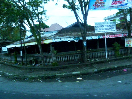 A grim little scene near Denpasar, Bali. A grim little scene near Denpasar, Bali.
