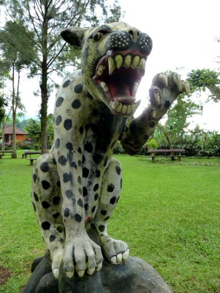 I got attacked by a leopard at Pura Ulun Danu Brutan, Bali.