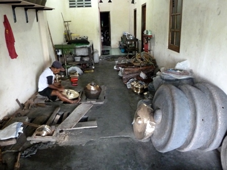 The gamelan factory in Bekonang, Java. The gamelan factory in Bekonang, Java.