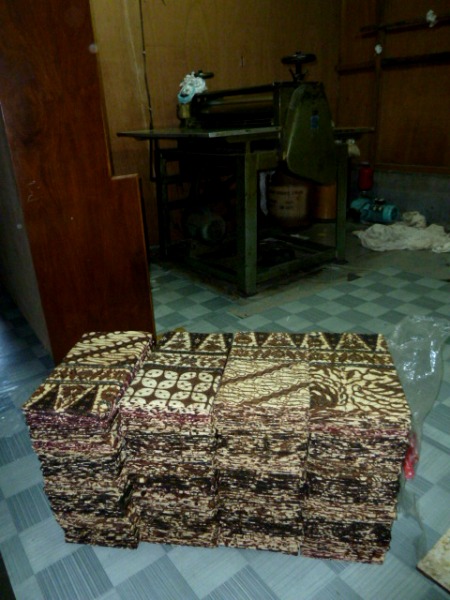 Stacks of traditional batik at a factory in Solo, Java. Stacks of traditional batik at a factory in Solo, Java.