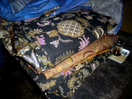Stacks of traditional batik at a factory in Solo, Java. Stacks of traditional batik at a factory in Solo, Java.
