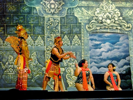 A Wayang Orang performance at Sriwedari Theatre in Solo, Java.