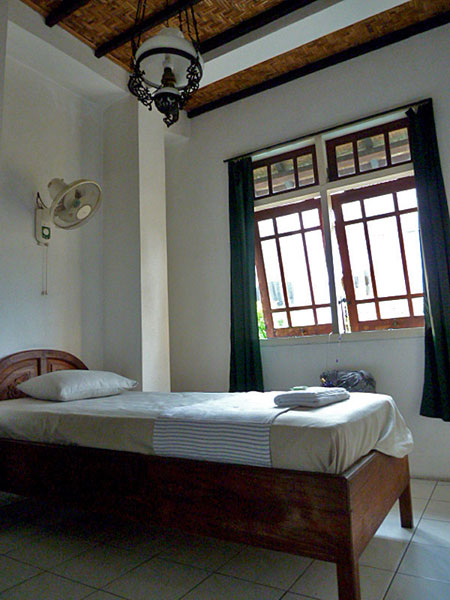 My room at the Bladok Losmen in Yogyakarta, Java.