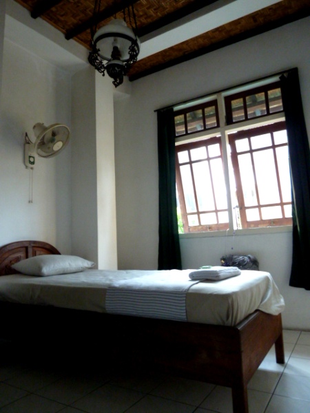 My room at the Bladok Losmen in Yogyakarta, Java.
