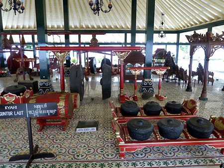 Another gamelan at the Sultan's Palace in Yogyakarta, Java.