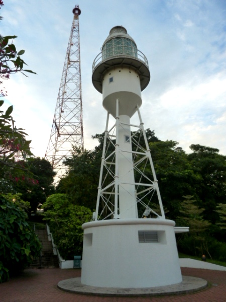 Mr. Lighthouse and his buddy Mr. Tower hang out together in Fort Canning, Singapore.