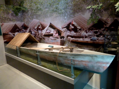 A display of a seafaring vessel at the Malay Heritage Museum in Kampung Glam, Singapore. A display of a seafaring vessel at the Malay Heritage Museum in Kampung Glam, Singapore.