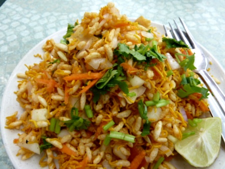 Some kind of odd rice salad in Little India, Singapore. Some kind of odd rice salad in Little India, Singapore.