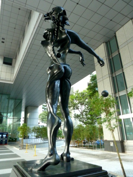 A Salvador Dali statue in City Centre, Singapore.