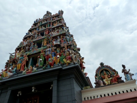 The Sri Mariamman Temple in Chinatown, Singapore. The Sri Mariamman Temple in Chinatown, Singapore.