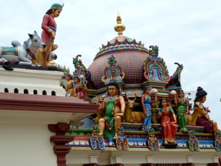 The Sri Mariamman Temple in Chinatown, Singapore. The Sri Mariamman Temple in Chinatown, Singapore.