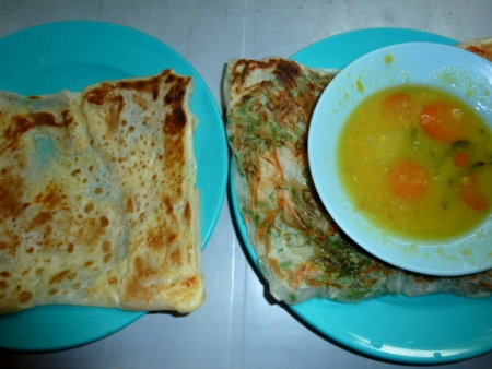 Roti sayur in Chinatown, Kuala Lumpur, Malaysia. Roti sayur in Chinatown, Kuala Lumpur, Malaysia.