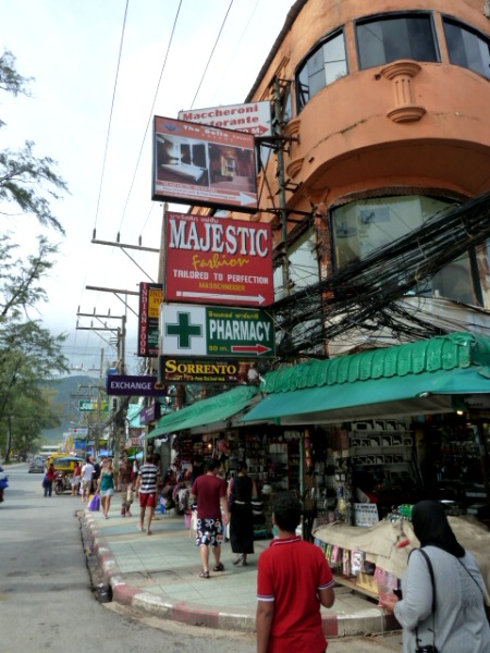 Just your average sign-filled corner in Patong, Phuket, Thailand. Just your average sign-filled corner in Patong, Phuket, Thailand.