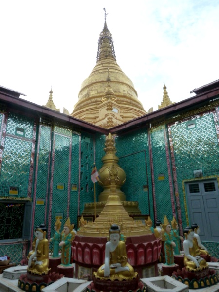 A Buddhist shrine on top of Mandalay Hill, Myanmar.