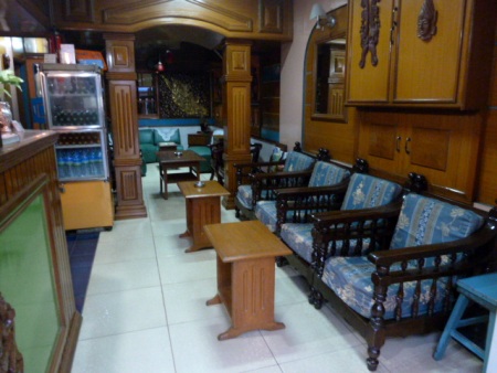 I was convinced these were the only cushioned chairs in all of Myanmar, so I spent quite a bit of time relaxing in them as the air conditioner blasted away. Royal Guest House, Mandalay. I was convinced these were the only cushioned chairs in all of Myanmar, so I spent quite a bit of time relaxing in them as the air conditioner blasted away. Royal Guest House, Mandalay.