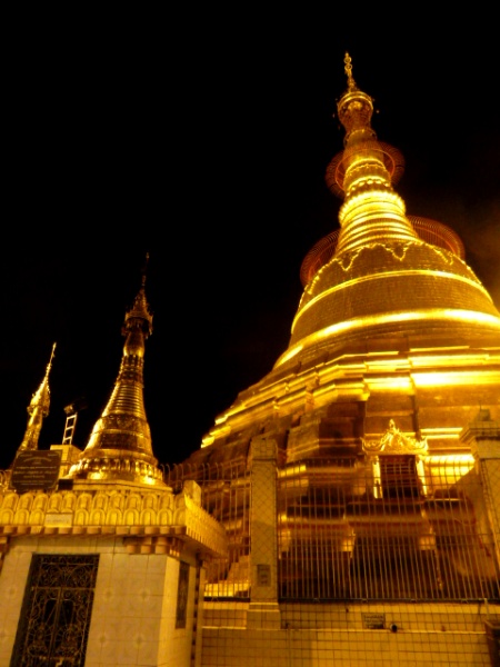 The glistening gold Botataung Pagoda in Yangon, Myanmar. The glistening gold Botataung Pagoda in Yangon, Myanmar.