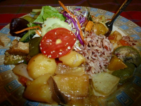Saturday night buffet at May Kaidee's in Banglamphu, Bangkok, Thailand. Saturday night buffet at May Kaidee's in Banglamphu, Bangkok, Thailand.