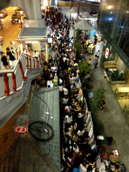 A night market at Siam Square in Bangkok, Thailand. A night market at Siam Square in Bangkok, Thailand.