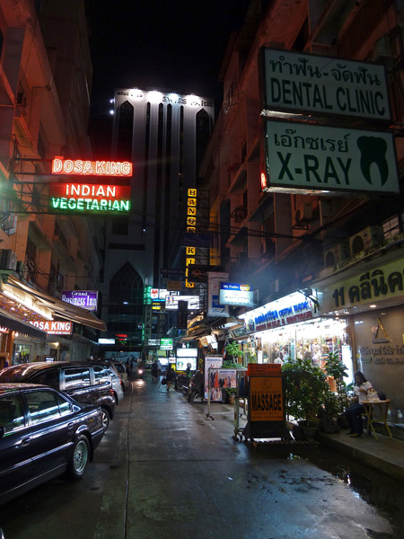 A side alley off of Thanon Sukhumvit in Bangkok, Thailand.