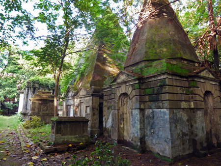 A couple of good--but not great--pyramids at Park Street Cemetery in Kolkata, India.