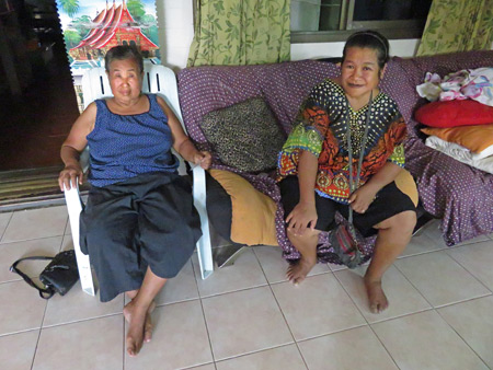 Two of the ladies who run the PU Guesthouse in Ayutthaya, Thailand.