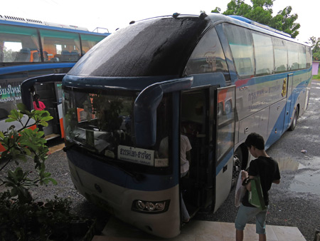 The doomed bus from Ayutthaya to Sukothai, Thailand.