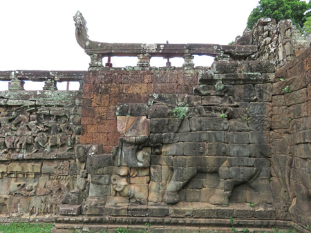 The Terrace of the Elephants, Angkor in Siem Reap, Cambodia.