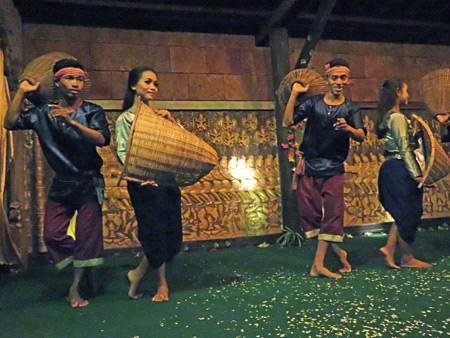 The Fishing Dance at the Khmer BBQ in Siem Reap, Cambodia.