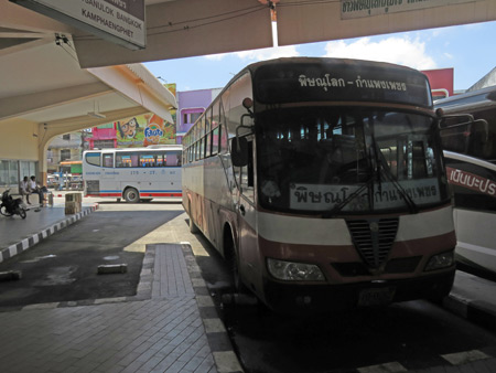 Bus station number one in Phitsanulok, Thailand.