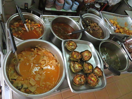 Arawy Vegetarian Food restaurant in Bangkok, Thailand.
