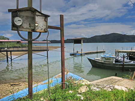 The docks at Golfito, Costa Rica.