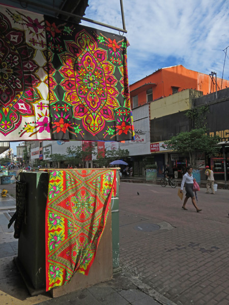 Bright fabrics for sale in Casco Viejo, Panama City, Panama.