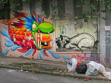 Street art in Casco Viejo, Panama City, Panama.