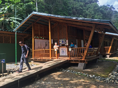The La Leona ranger station, entrance to Corcovado National Park on the Osa Peninsula, Costa Rica.