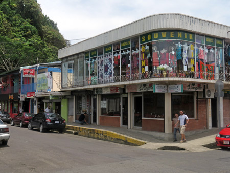 A colorful storefront in Quepos, Costa Rica.