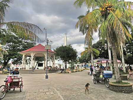 Town square in Liberia, Costa Rica.