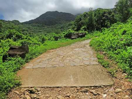 A short paved section on the hike up to San Ramon Waterfalls on Volcano Maderas, Isla de Ometepe, Nicaragua.