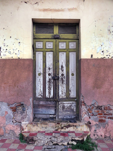A weathered doorway in Granada, Nicaragua.