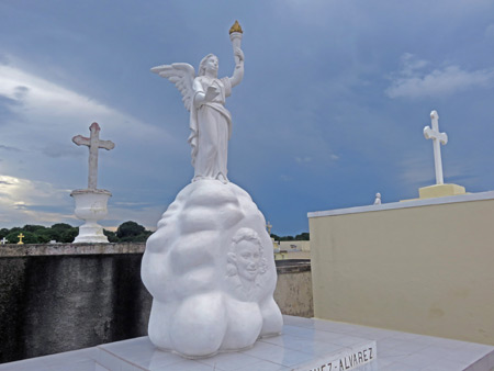 On cloud nine at the Cementerio de Granada, Nicaragua.