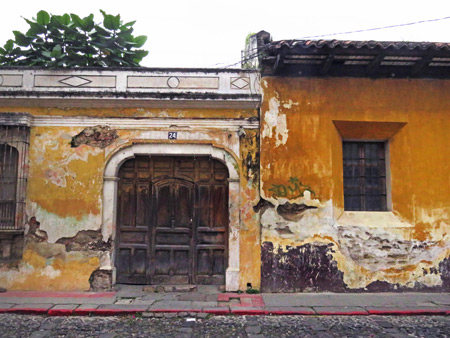 Another weathered wall in Antigua, Guatemala.