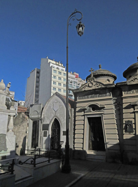 Pole position at the Cementerio de la Recoleta in Buenos Aires, Argentina.
