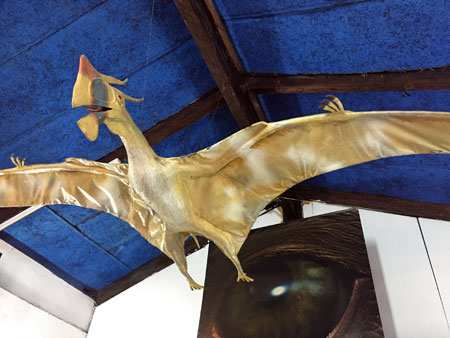 A pterosaur at the Museo Paleontológico de Chile in Santiago, Chile.