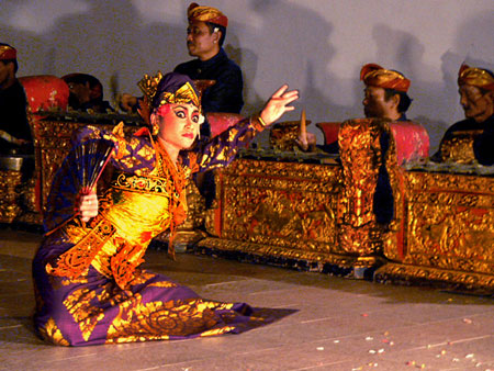 The Taruna Jaya dance at ARMA in Ubud, Bali.